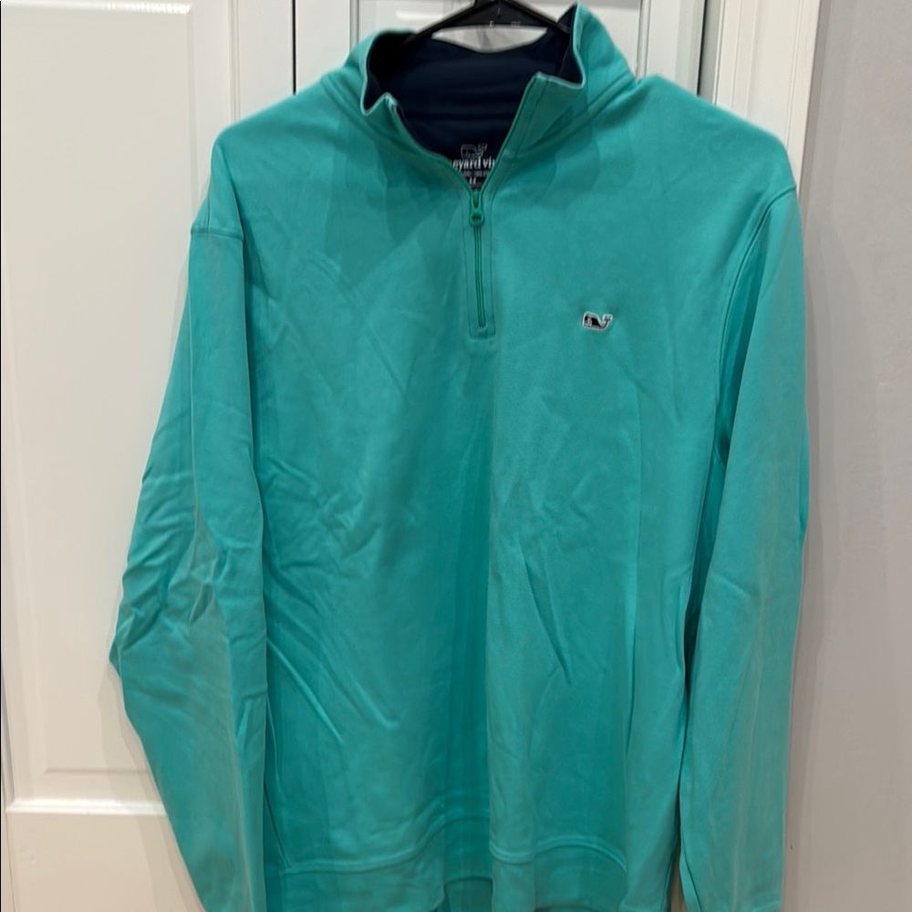 Vineyard Vines Green Quarter-Zip Pullover